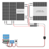 580W Solar Charging Wiring Kit (12V Battery Bank)