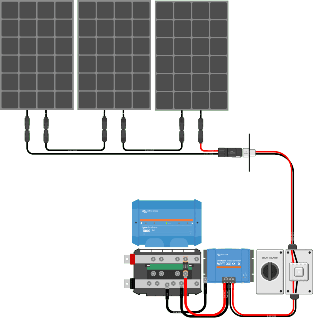600W Ground Deploy Solar Wiring Diagram