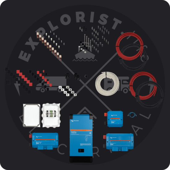 Victron MultiPlus-II 48/3000/35-50 120V for 30A OEM RVs Base Kit Bundle