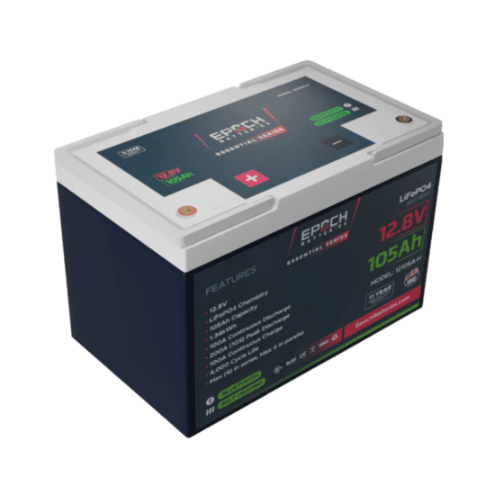 Epoch 12V 105Ah LiFePO4 Battery