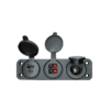 PowerWerx Three Hole Panel Mounting Plate