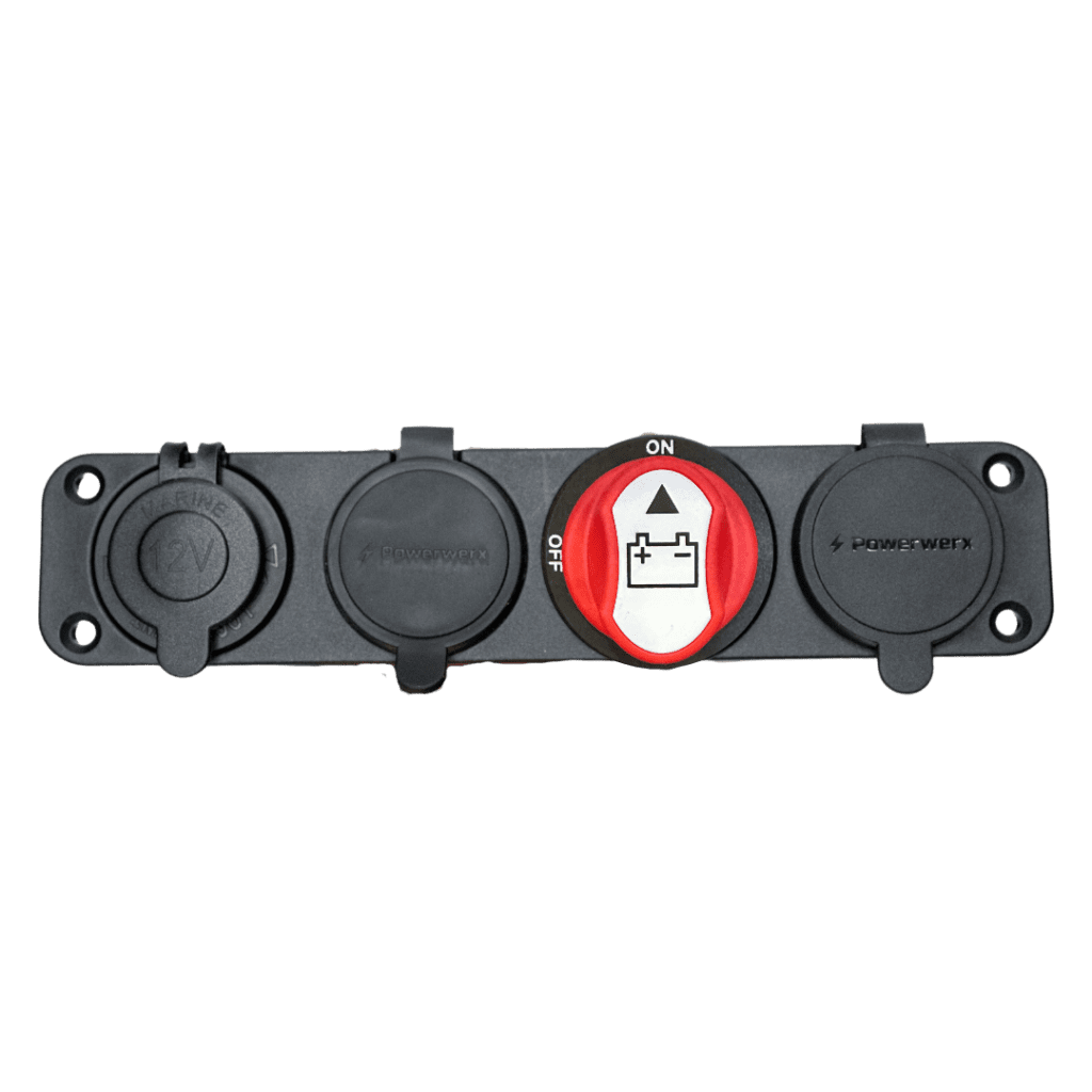 Powerwerx Four Hole Panel Mounting Plate (1)
