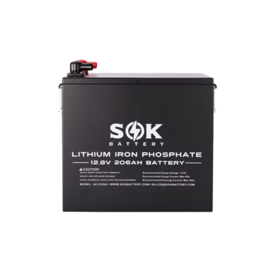 SOK 12V 206Ah LiFePO4 Battery H