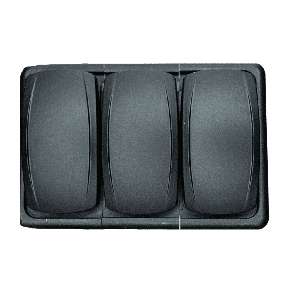 Three Rocker Switch Panels